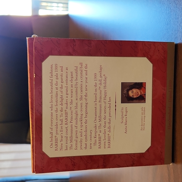 Hallmark Barbie as The Millennium Princess ornament 1999, in box. - Picture 2 of 6